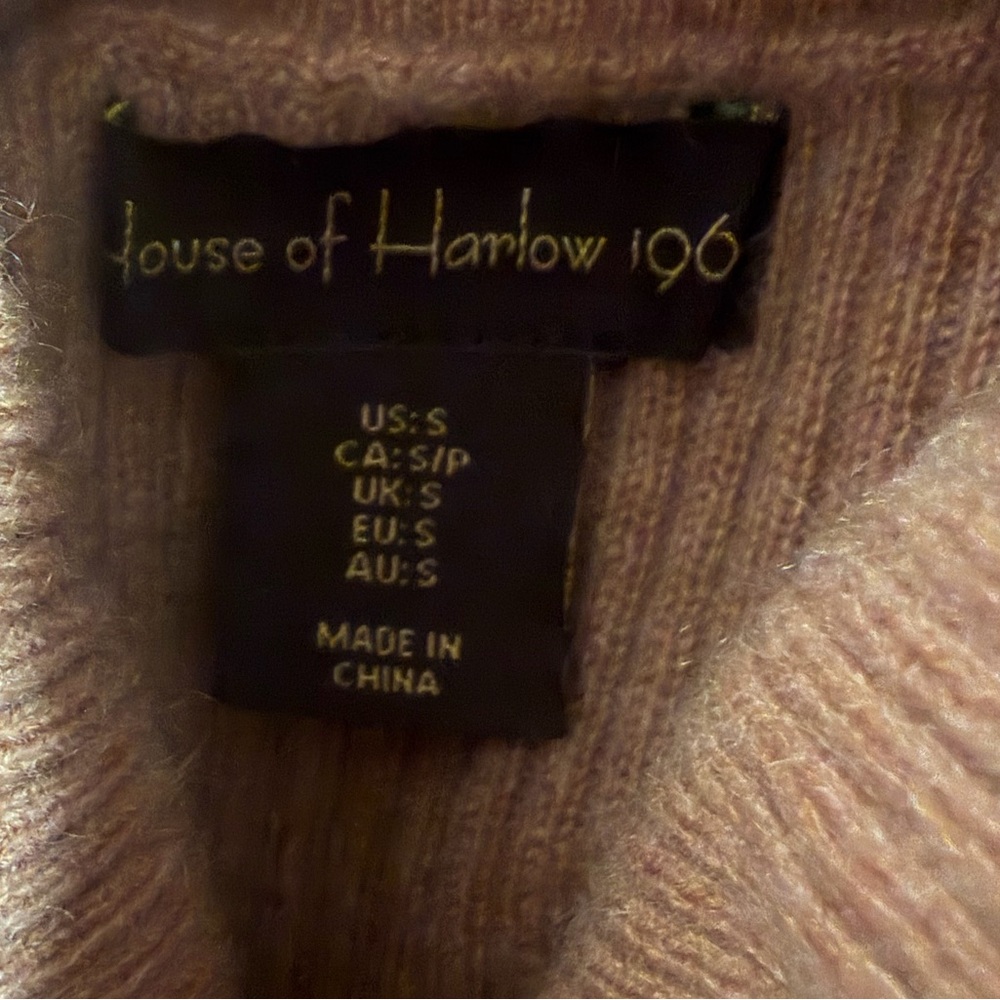 House of Harlow 1960 Tan Cashmere Maxi Dress size Small - Picture 6 of 8